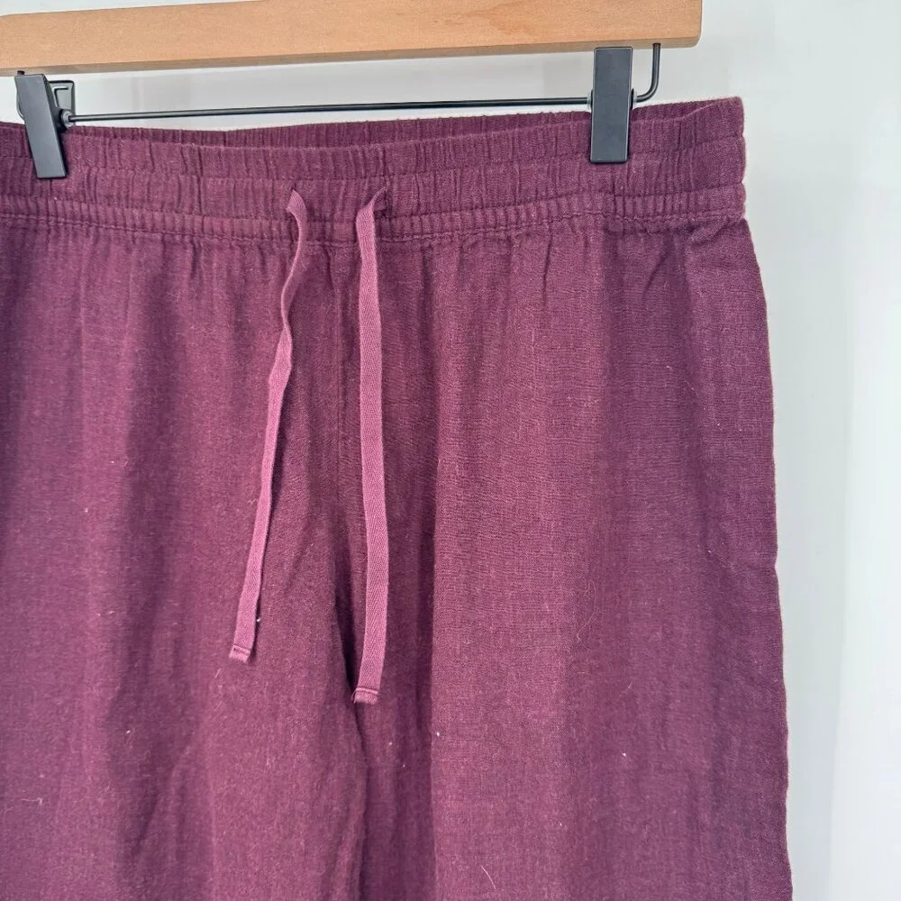 Ugg woman’s size large pants lounge wear PJs burgundy - Picture 2 of 6